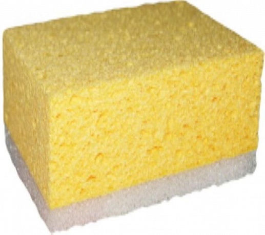 Целлюлозная комбинированная губка Живая Краска 145х95х55мм - Вид 1