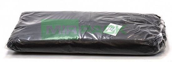 Мешки для мусора 120 л, 50 мкм, ПВД, черные, в пачках 200 шт. 2х слойные - Вид 2